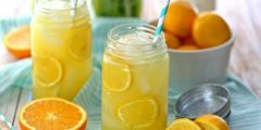 عصير البرتقال والليمون المركز | فوائد عديدة